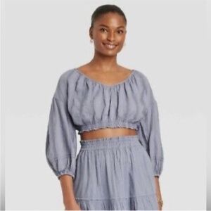 Universal Thread Tiered Maxi Skirt and Top Set